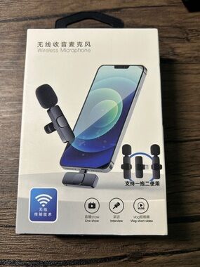 Wireless Microphone Clip-On - Black